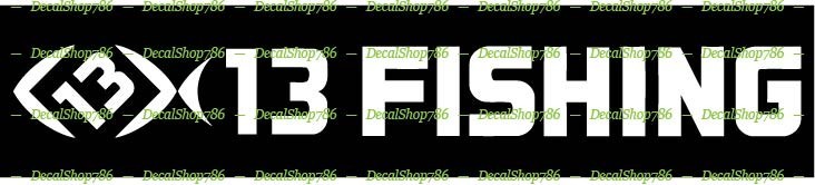 13 Fishing Tackles – Outdoors Sports & Gears – Vinyl Die-Cut Peel N' Stick Decal