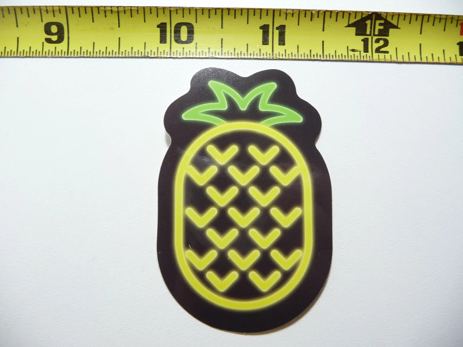 NEON SMALL STICKER DECAL PINEAPPLE FRUIT HAWAII LAPTOP FUNNY DECORATION
