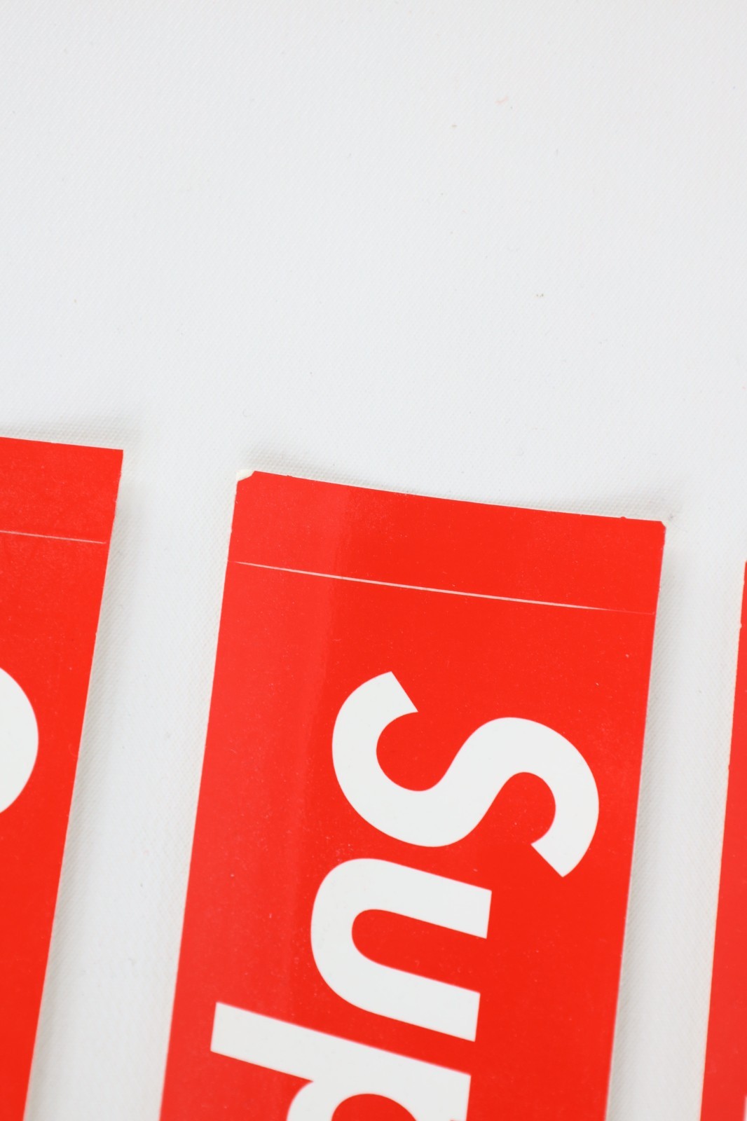 New Authentic Lot of 3 Supreme Box Logo Streetwear Bumper Stickers Stickers Red
