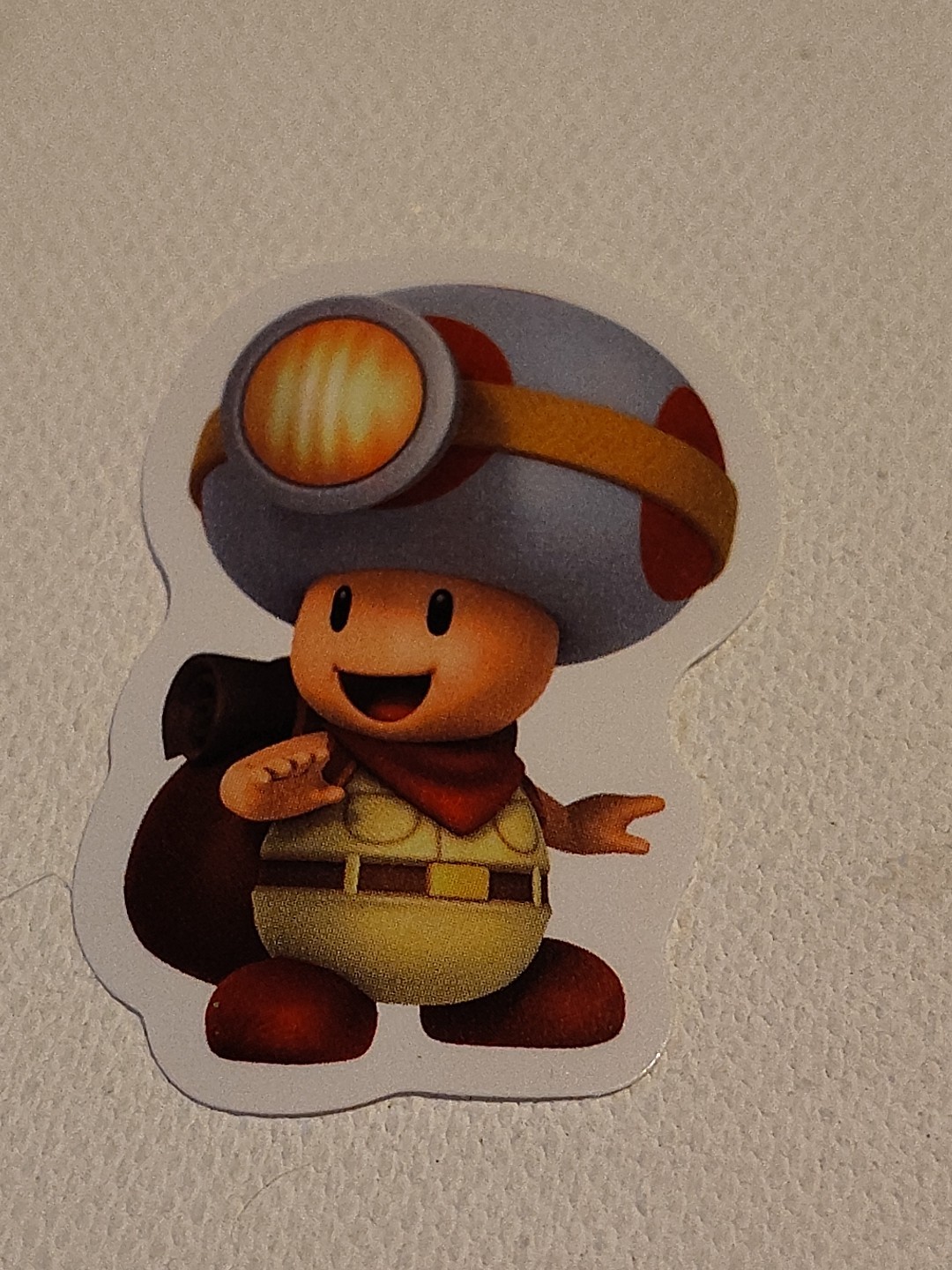 Captian Toad, Super Mario, Nintendo, Fun Glossy Vinyl Sticker, Decal 1.75"