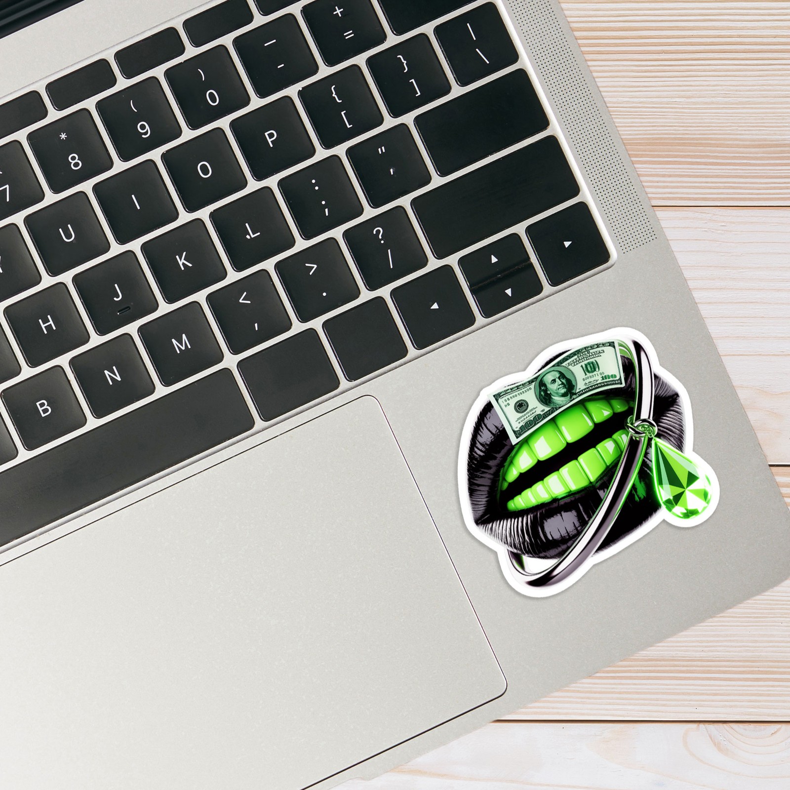 Black Lips with Grills – Vinyl Decal Sticker – Car Window Laptop – #1637