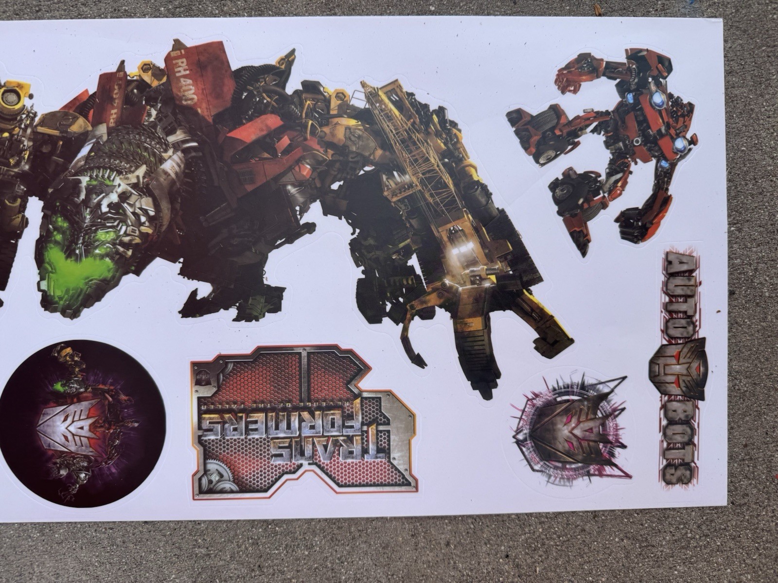 TRANSFORMERS Wall Stickers Decals 20 decals room decor Bumblebee Optimus Prime