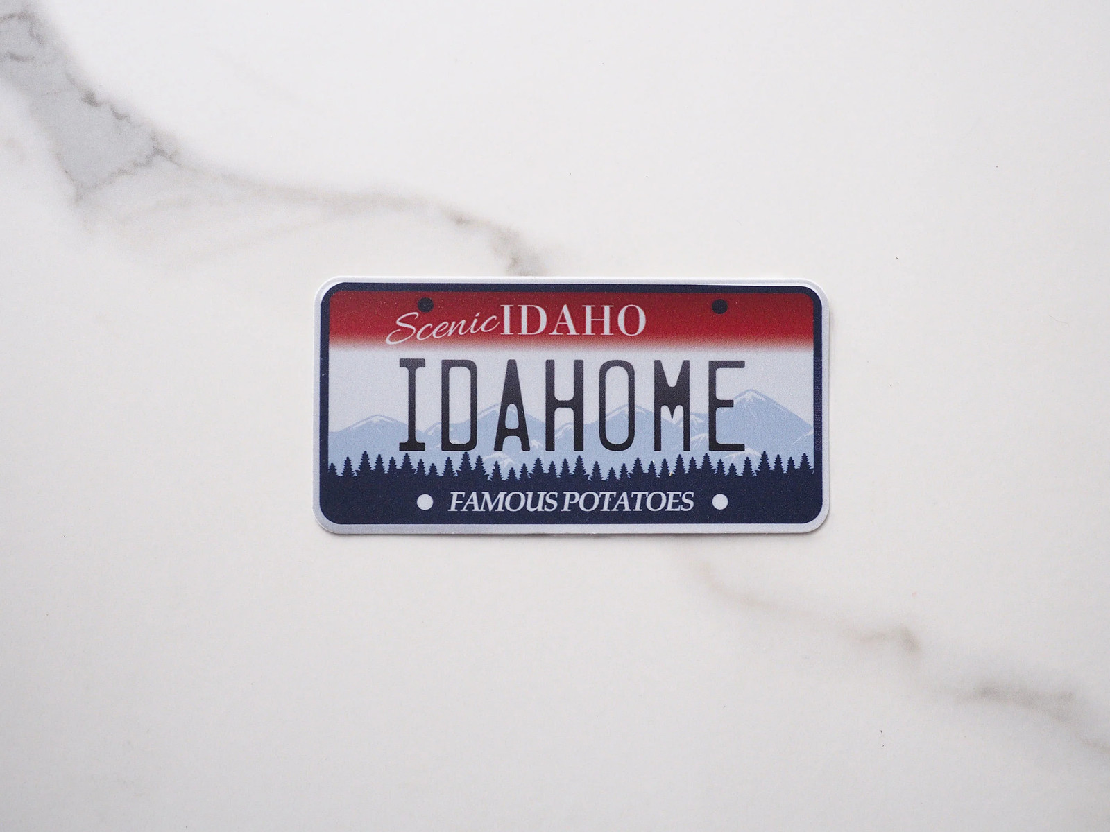 Idahome License Plate Sticker- Funny Decal for Water Bottle or Laptop