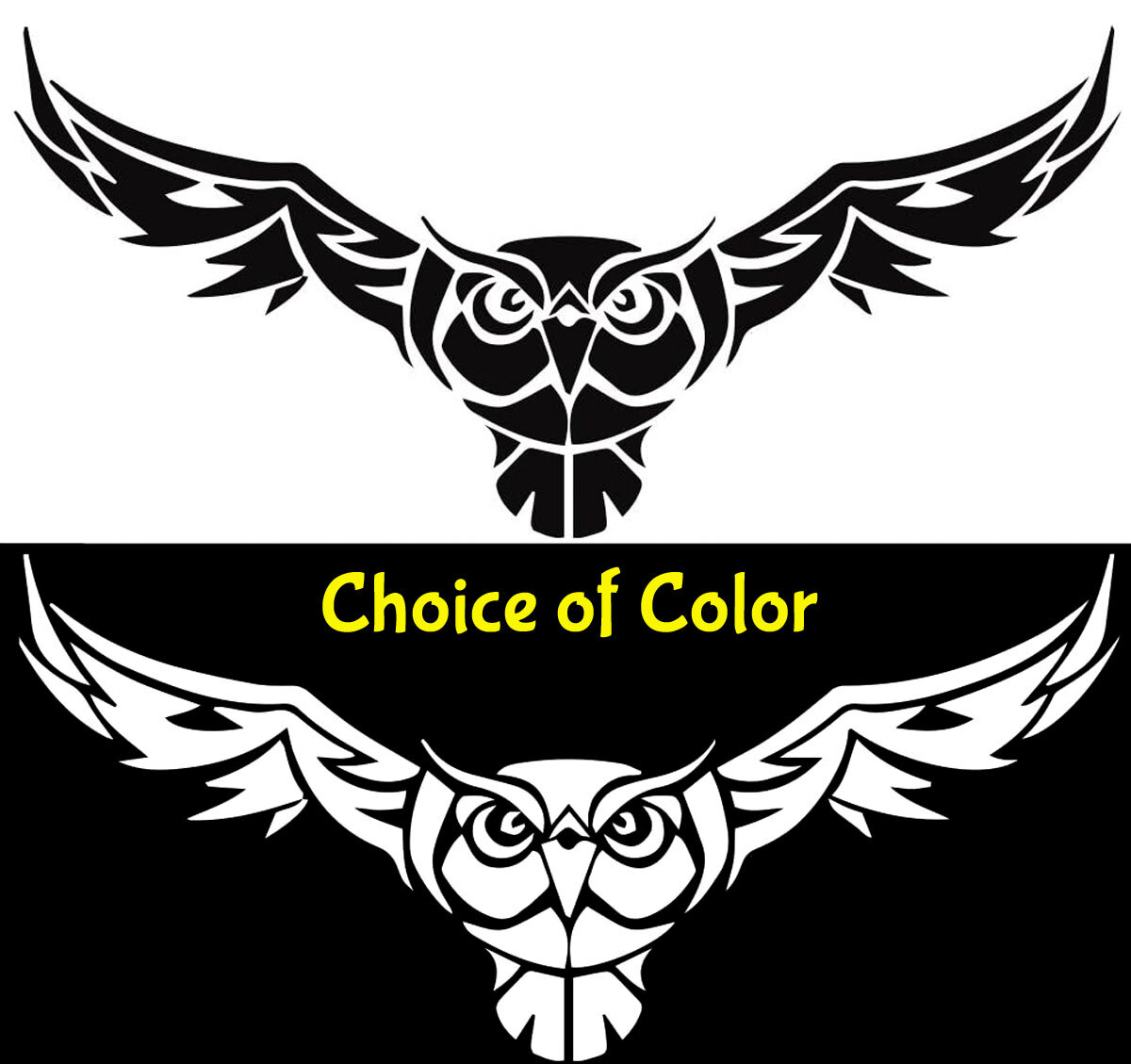 Tribal Owl Graphic Vinyl Decal Car Tumbler Laptop Tablet Notebook Window