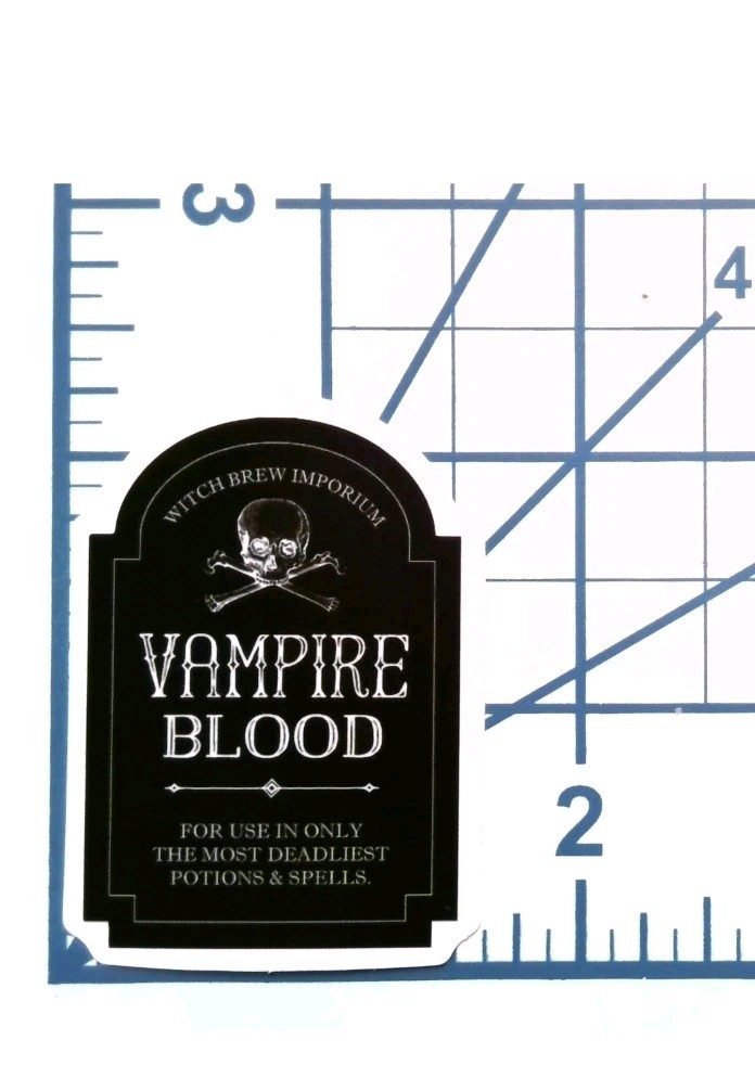 Vampire Blood Potion Sticker Skull Gothic Vinyl Die Cut Journal Decal Witchbrew