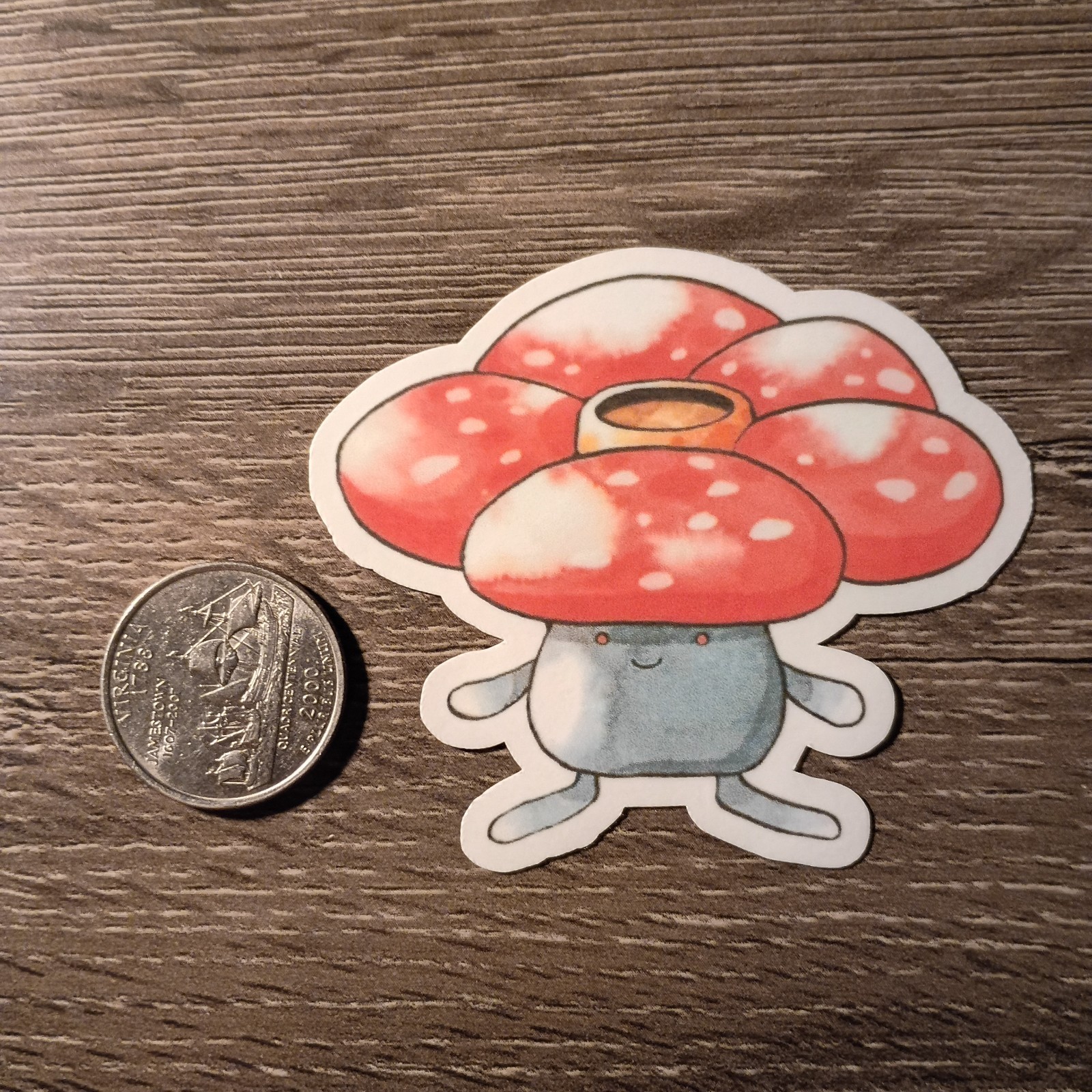Gen 1 Oddish, Gloom, Vileplume Sticker – Vinyl Waterproof Die-cut – Japanese