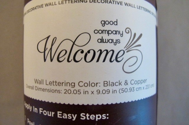 WALL QUOTES "GOOD COMPANY IS ALWAYS WELCOME"- NEW SEALED