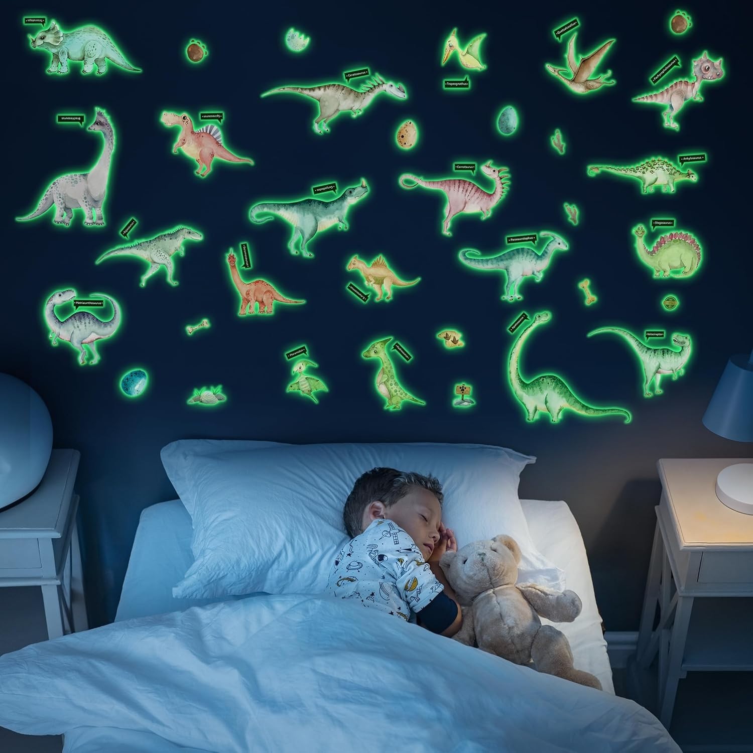Waterproof Dinosaur Wall Stickers for Kids
