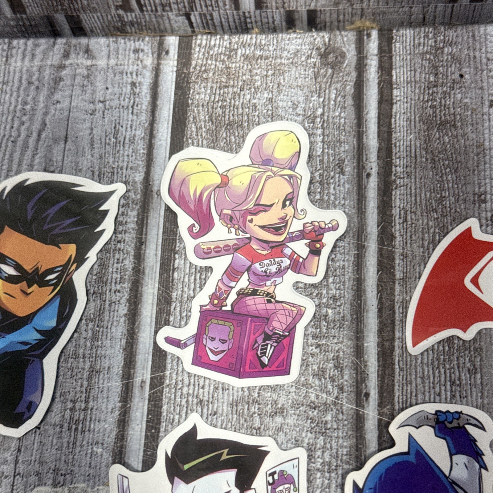 Batman Sticker Lot Of 18 Joker Harley Quinn Robin Water Bottle Laptop Fun DC Art
