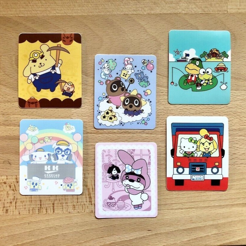 Animal Crossing Sanrio Amiibo Mini Posters STICKER – Kapp'n & Keroppi Sticker