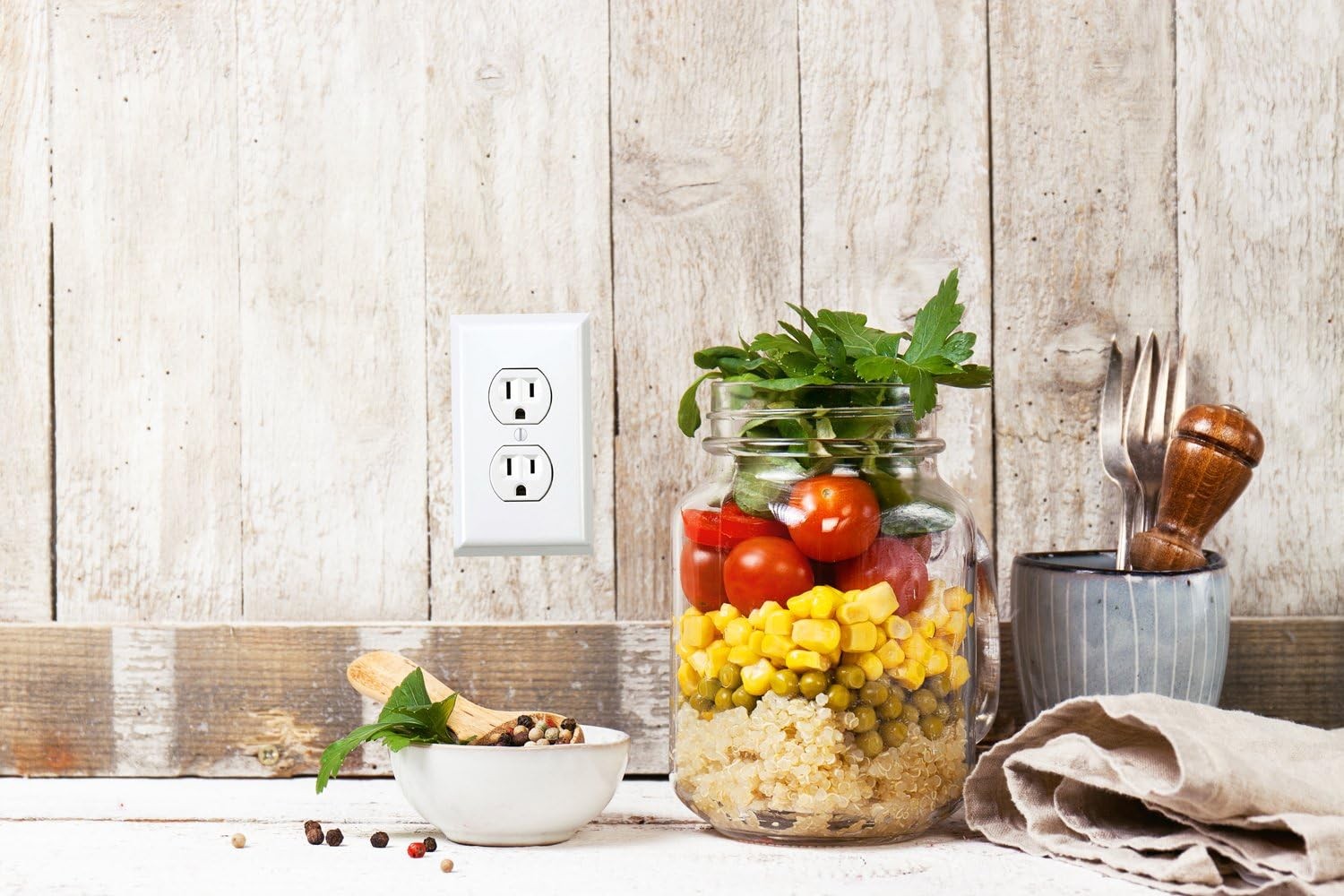 Fake Electrical Outlet Stickers – Stick on Outlet for Funny Pranks (12, Power…