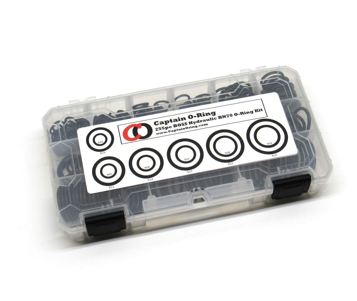 ORB BOSS Hydraulic Fitting SAE 900 O-Ring Seal Kit (Buna-N 70-255 Piece Kit, 12