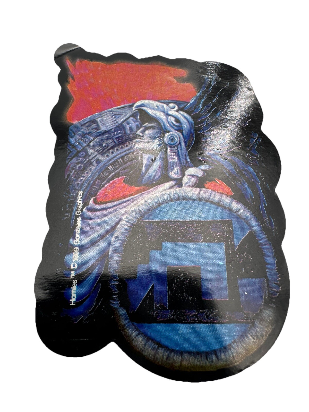 Chicano Pride Aztec Eagle Sticker 1999 Gonzales Graphics from Vending Machine