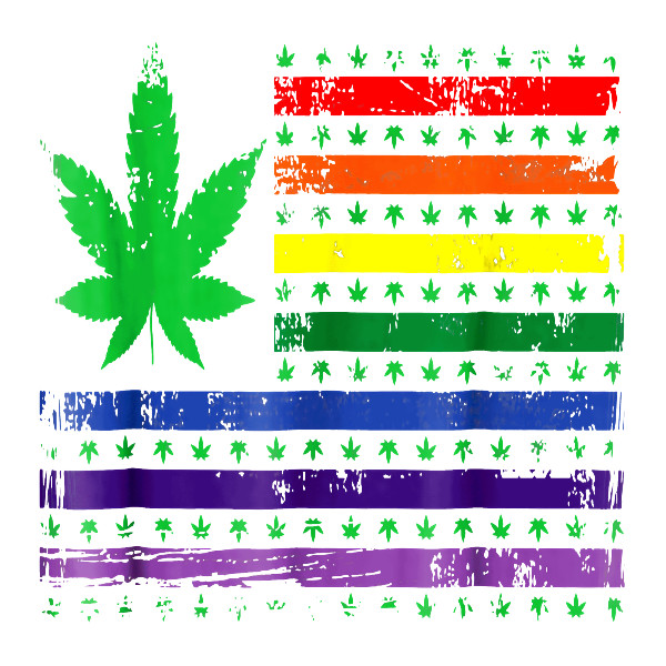 Rainbow Joint Flag UV Safe 420 Decal Sticker Weatherproof LGBTQ Pride Sticker