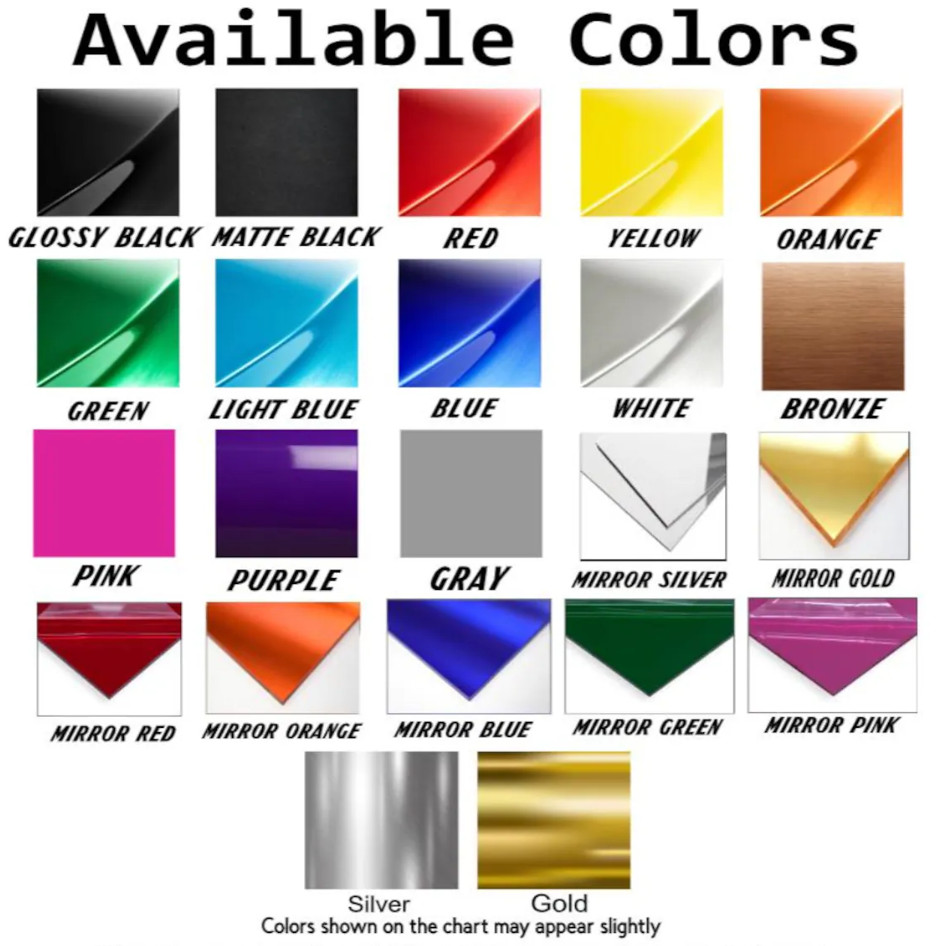 Custom Laser-Multicolor Personalized Name! Badge for Cars Cut 3D Acrylic Emblem
