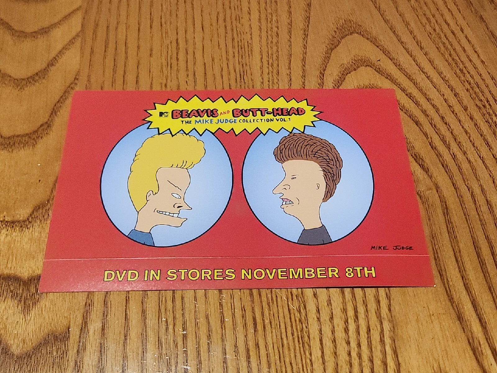 Beavis And Butthead Rare original DVD Promo Bumper Sticker Sheet Of 2 Decals