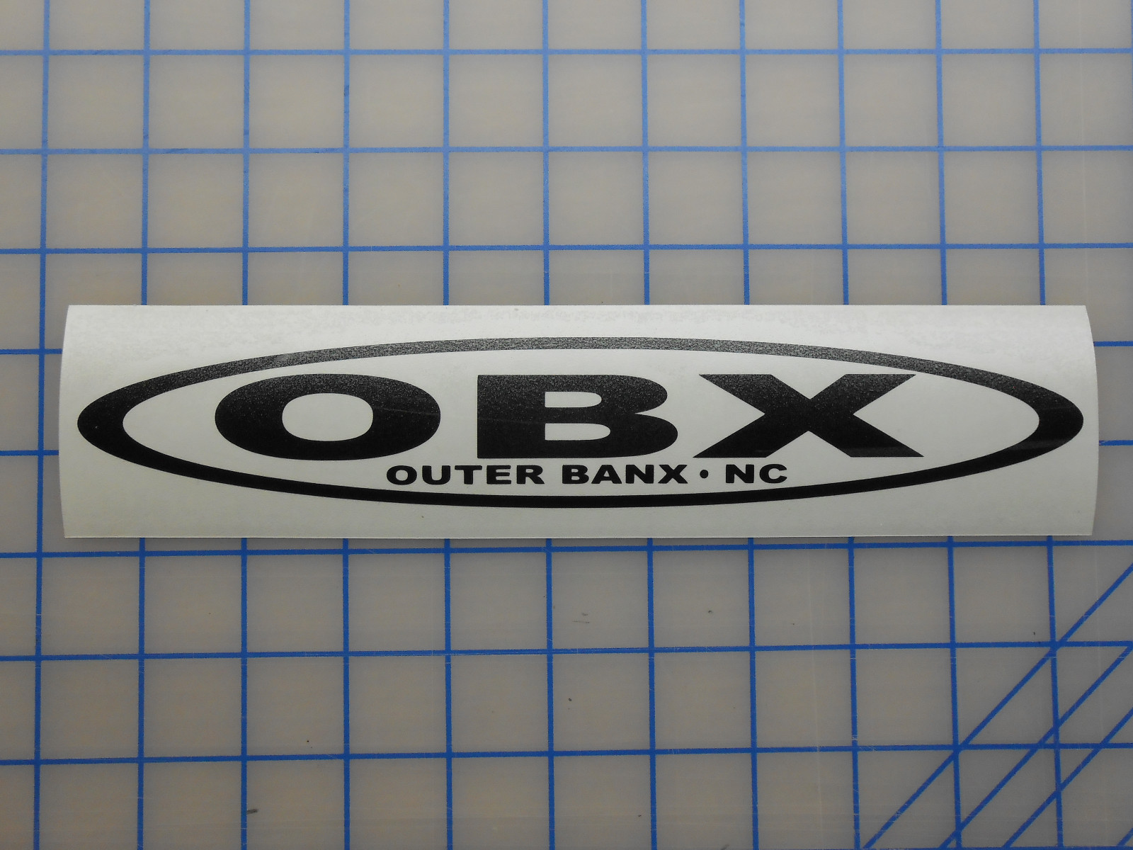 OBX Outer Banx NC Decal 10" Beach Fishing Ocean Banks Corolla Rental Coast Surf