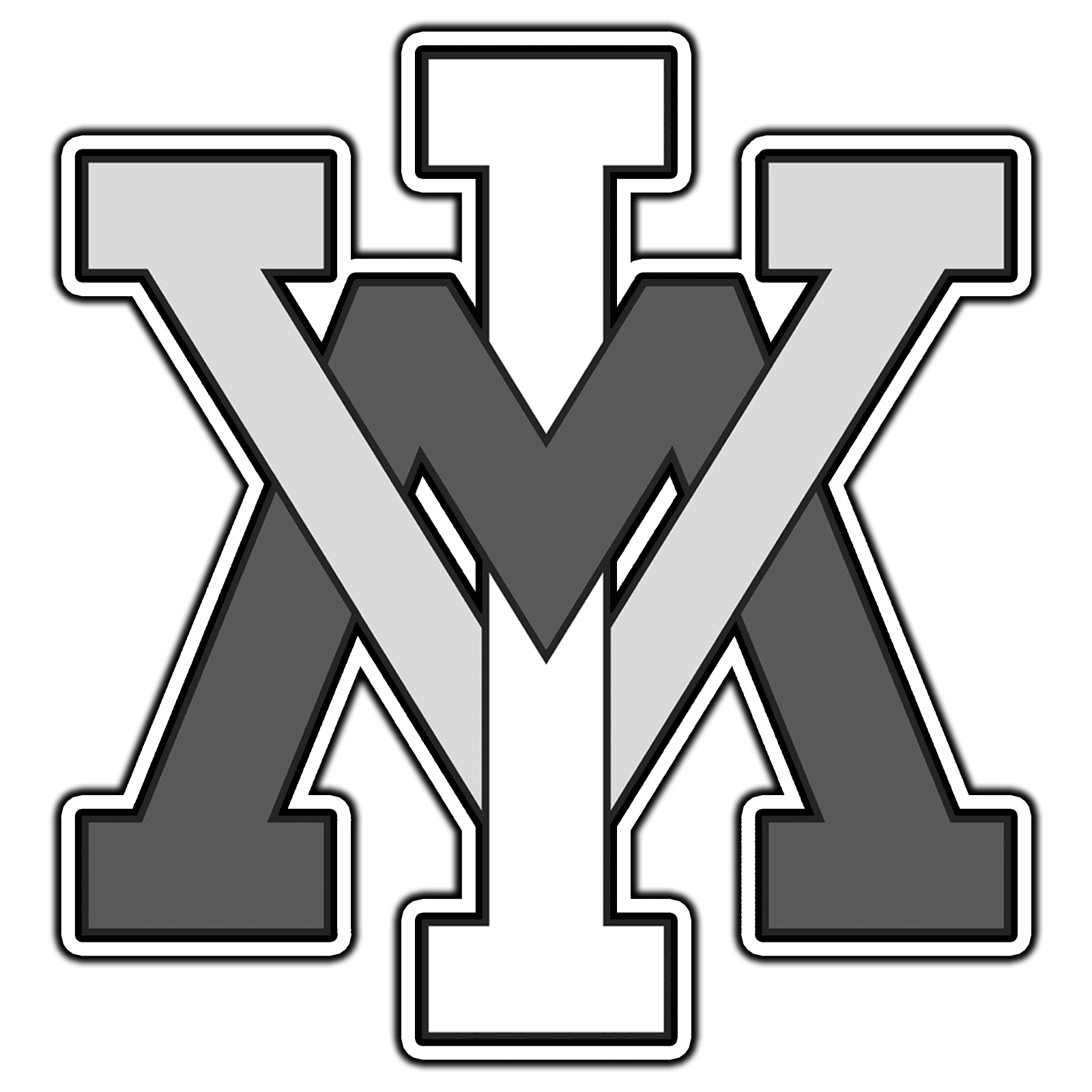 Virginia VMI Keydets Gray Logo #2 Sticker Waterproof Vinyl Decal Die-Cut