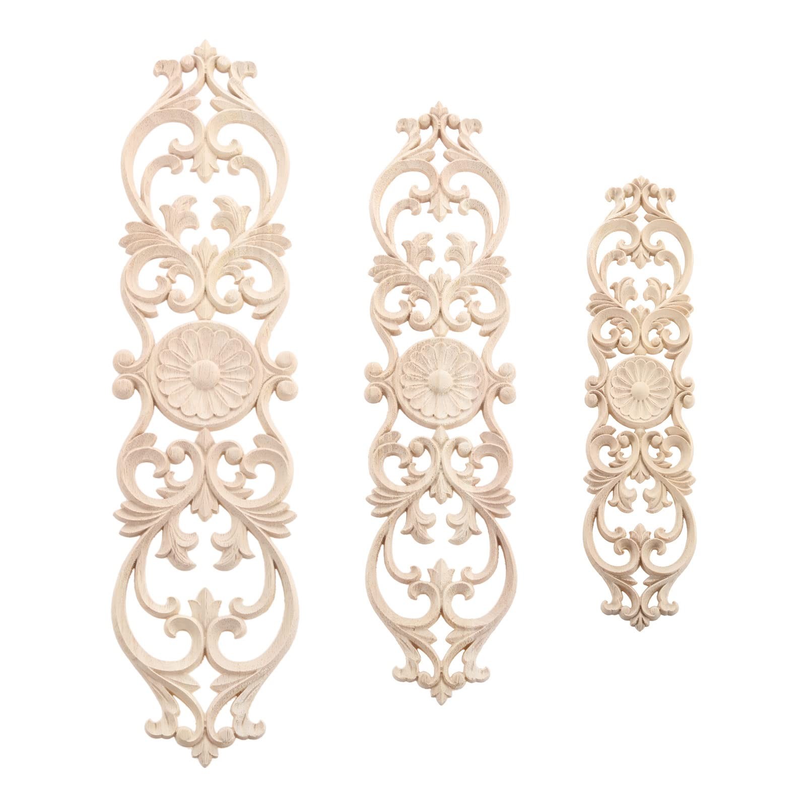 Wood Onlays Appliques, Long Wooden Carved Overlays Furniture Center Carvings …