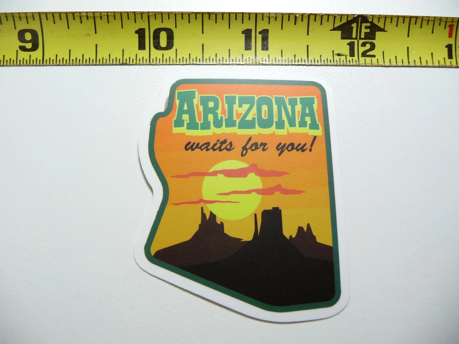 ARIZONA HORIZON MONUMENT VALLEY SMALL STICKER DECAL MINI TINY TRAVEL POSTER
