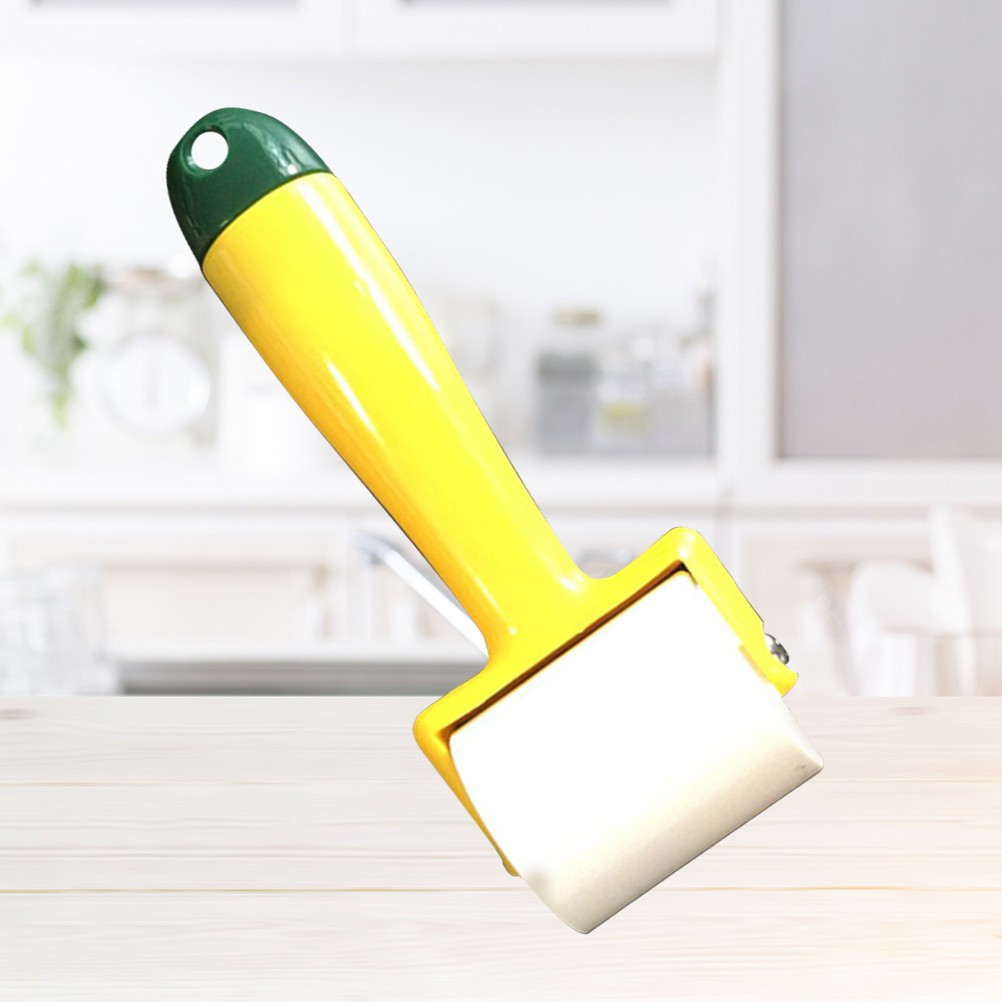 1Pcs Wallpaper Seam Roller Yellow Plastic DIY Tool for Wall Decoration Use