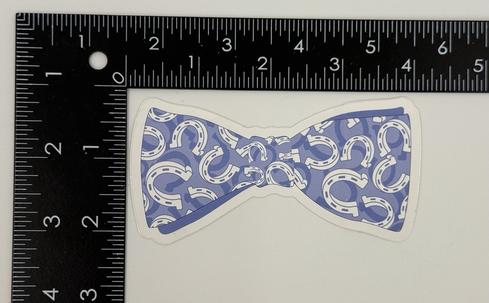 Vineyard Vines Blue White Horse Shoe Kentucky Derby on Bow Tie Sticker Decal New