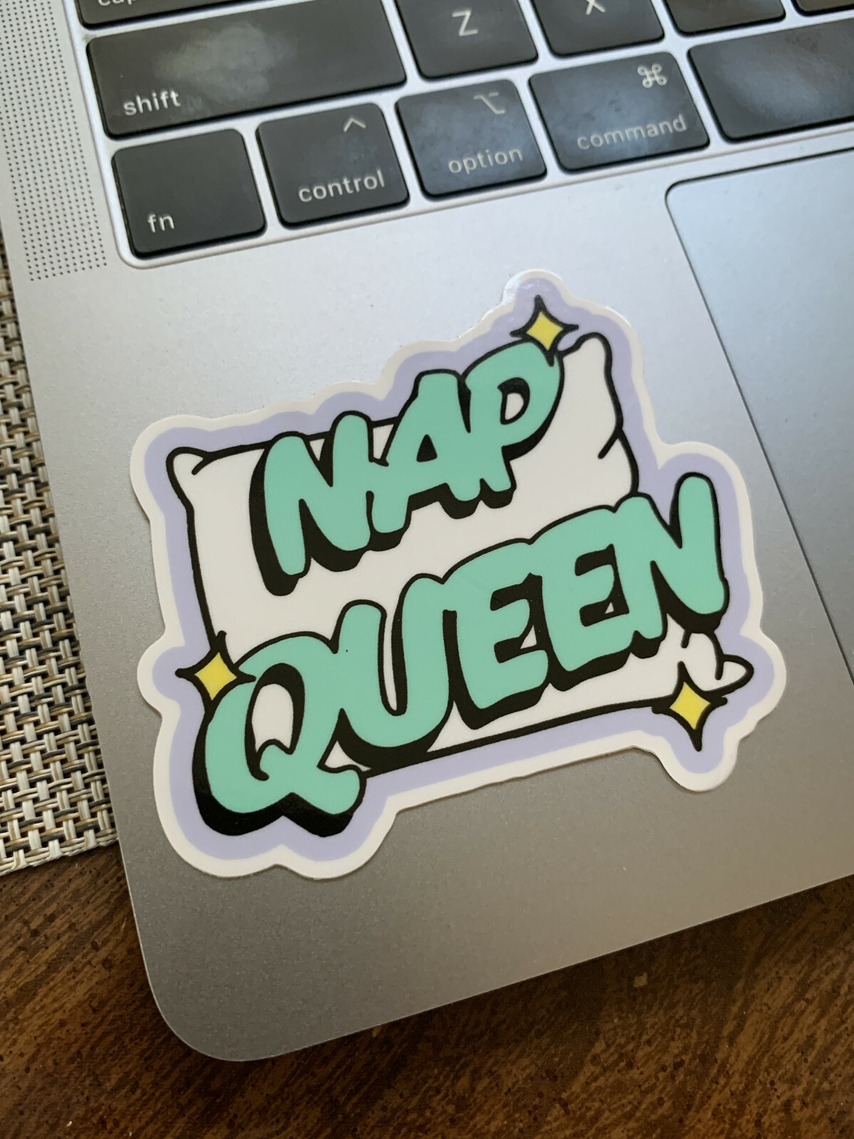 Nap Queen Funny Parody High Quality Premium Vinyl Sticker for Bottle Car Laptop