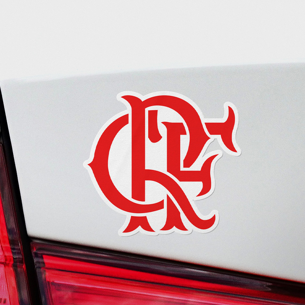 (4 Pack) Flamengo Brazil Vinyl Sticker Decal Calcomania Adesivo Rubro Negro