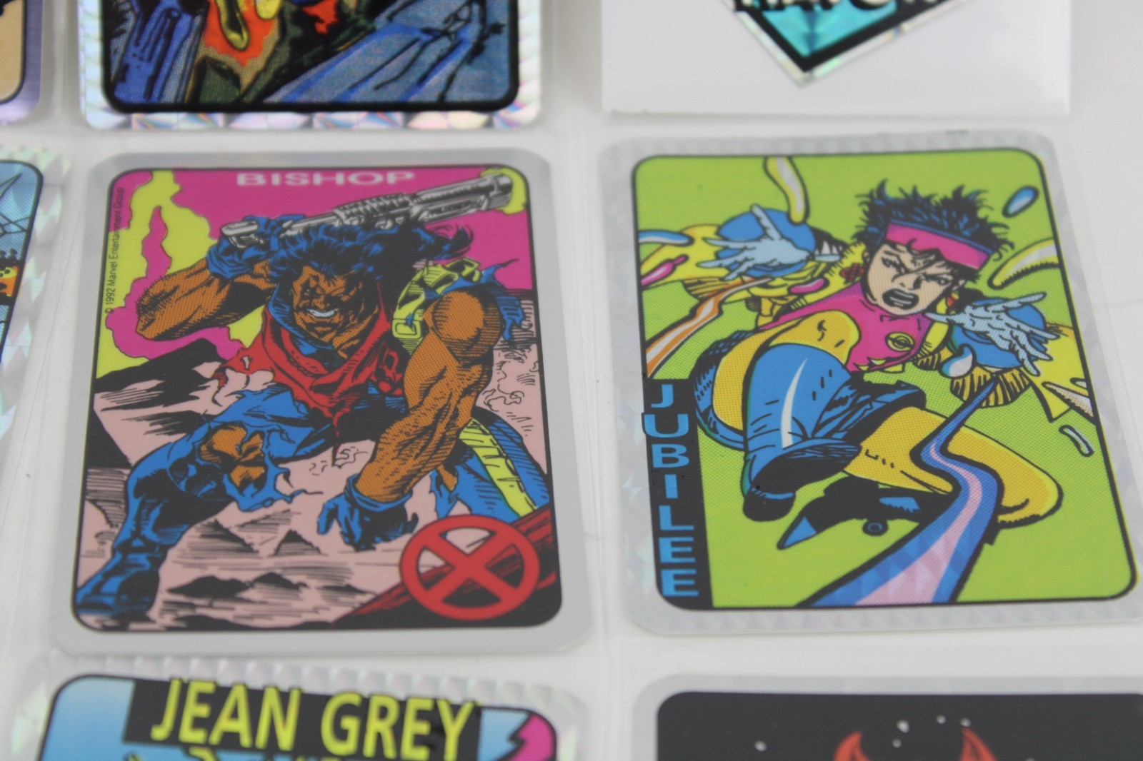 Lot: 32 Vtg Marvel X-Men Foil Prism 90s Vending Machine Stickers Kodak Rare Mint