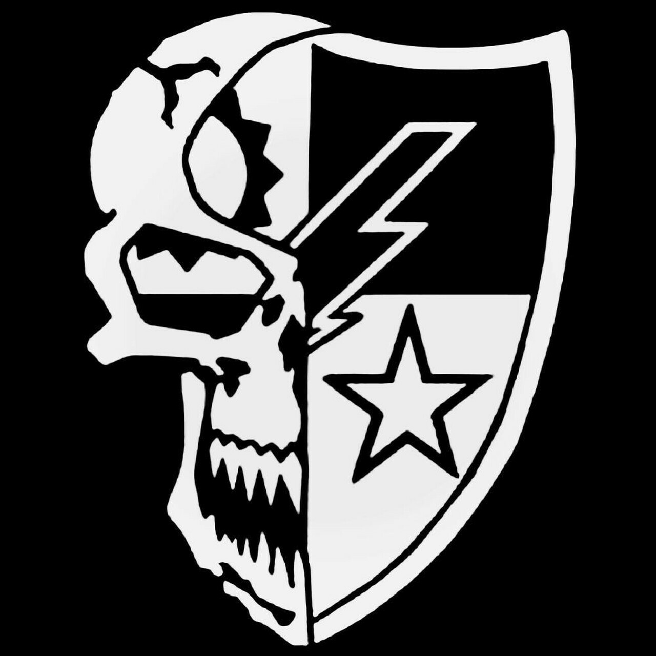 Vinyl Decal – U.S. Army Ranger Skull Star (Shield)