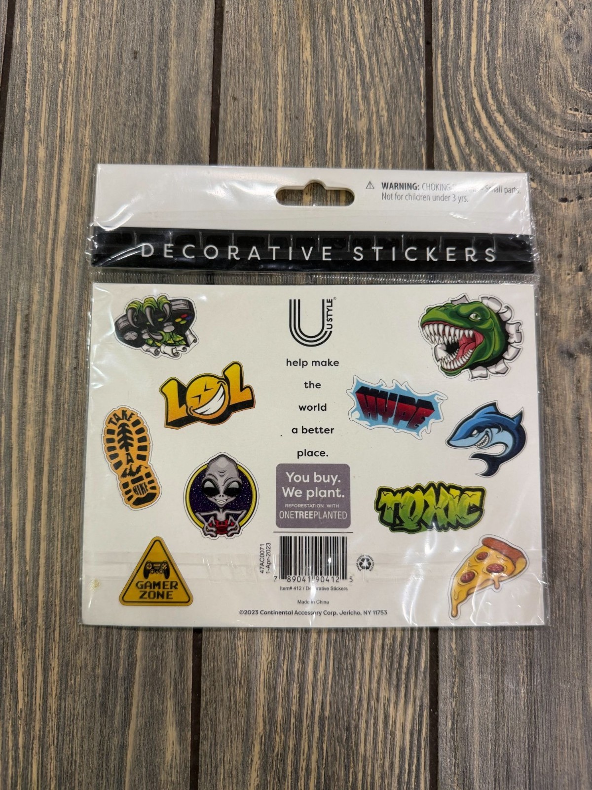 Decorative Vinyl Stickers 10-Piece Set For Laptop Water Bottle & More Ages 6+