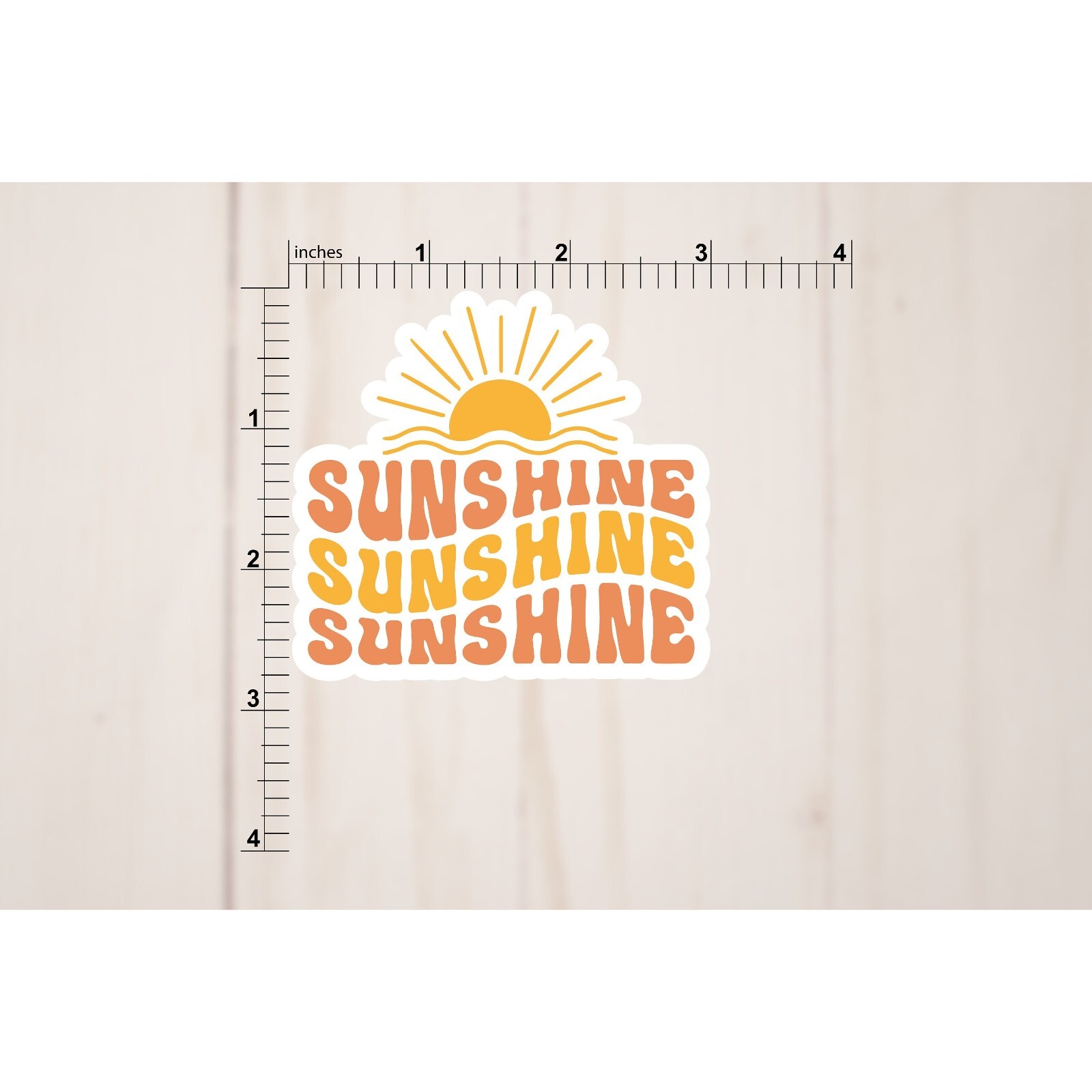 Sunshine Vinyl Sticker | Die Cut, Glossy, Vinyl | 3" Sticker