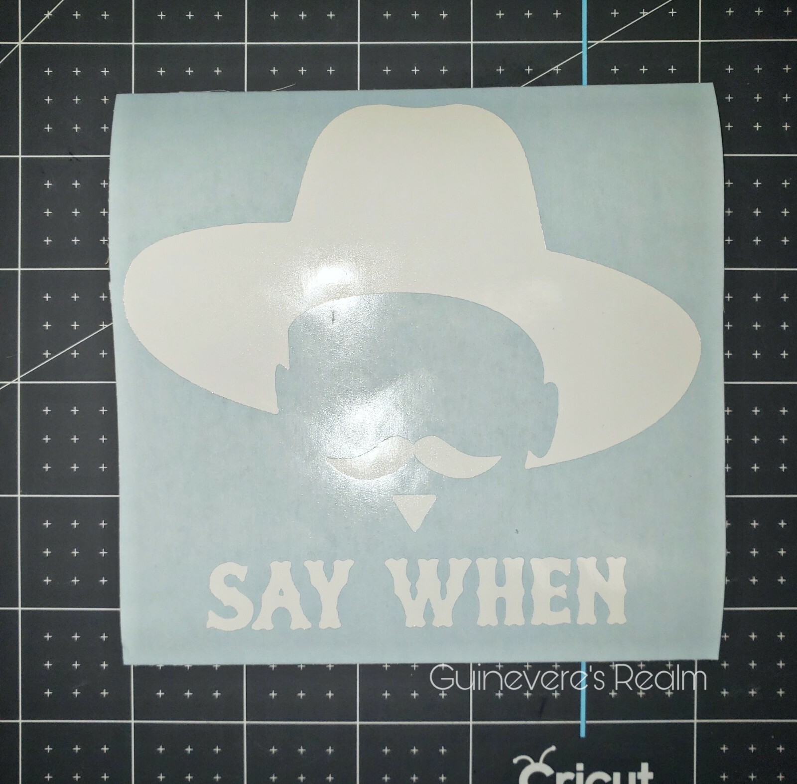 Funny Tombstone Say When Doc Holliday Vinyl Decal Car Truck Window Sticker JDM