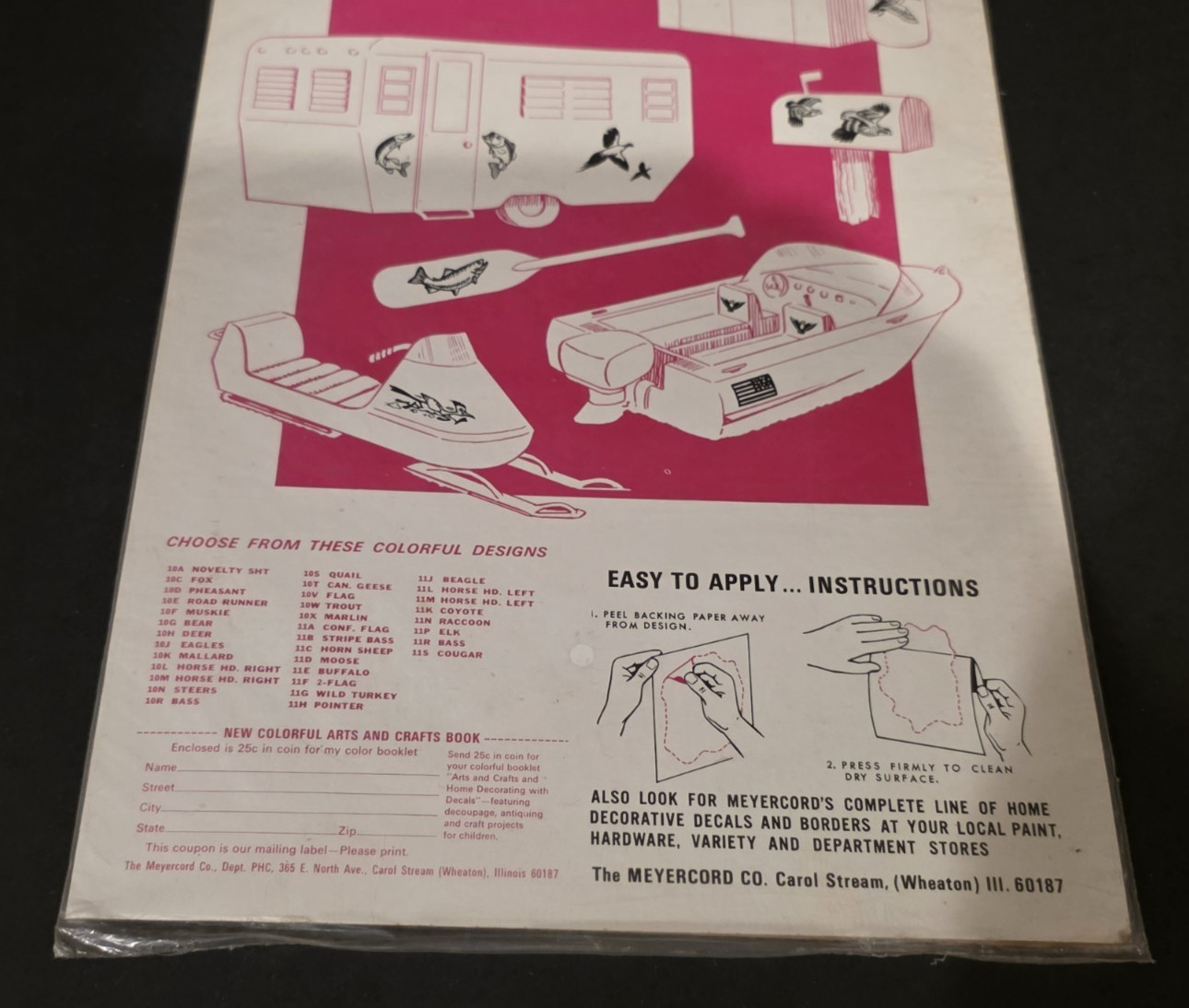 1960's-70's SPORT STIK Original Vinyl Sticker-Decal-UNUSED-Great Display-NOS