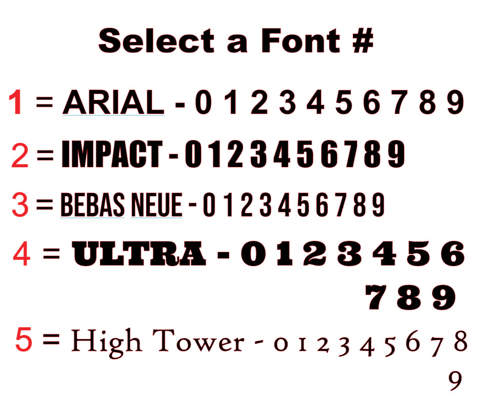 Custom Reflective Mailbox Address Numbers Decal Set of 2 Weatherproof Vinyl