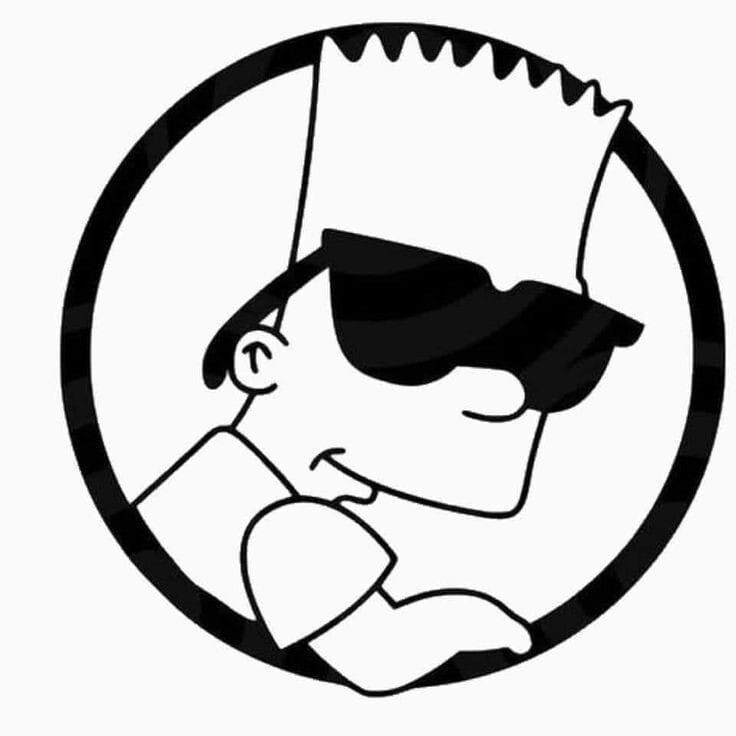 Bart Simpson Vinyl Decal Sticker -Multiple Sizes & Colors- FAST FREE SHIPPING!