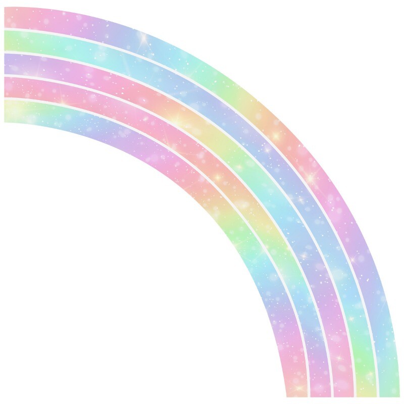 Self-adhesive Large Wall Stickers Decals Clings Rainbow Living Room Home Decor