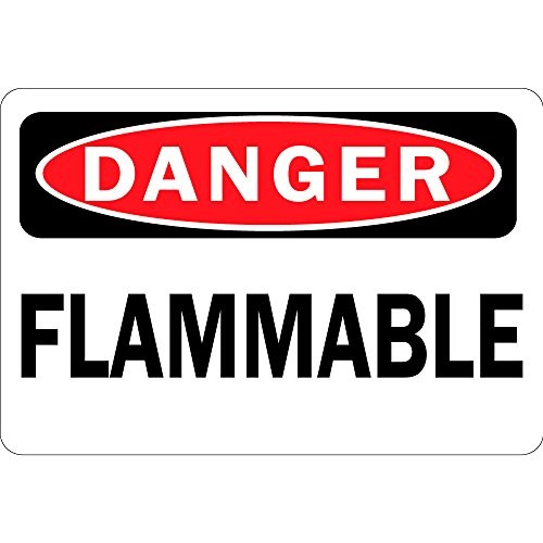 Danger Flammable OSHA Vinyl Label Decal Sticker 7 Inches X 5 Inches 7×5 inches