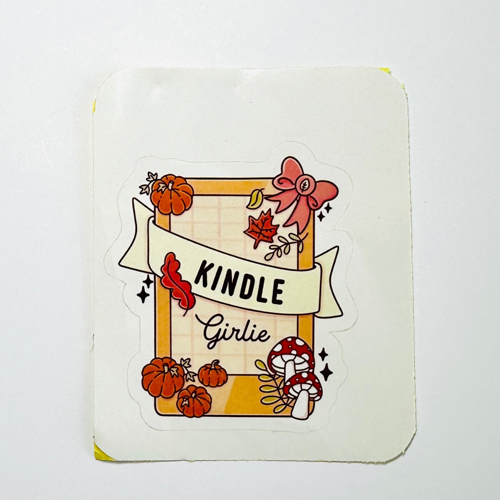 Kindle Girlie Sticker Decal Reading Books
