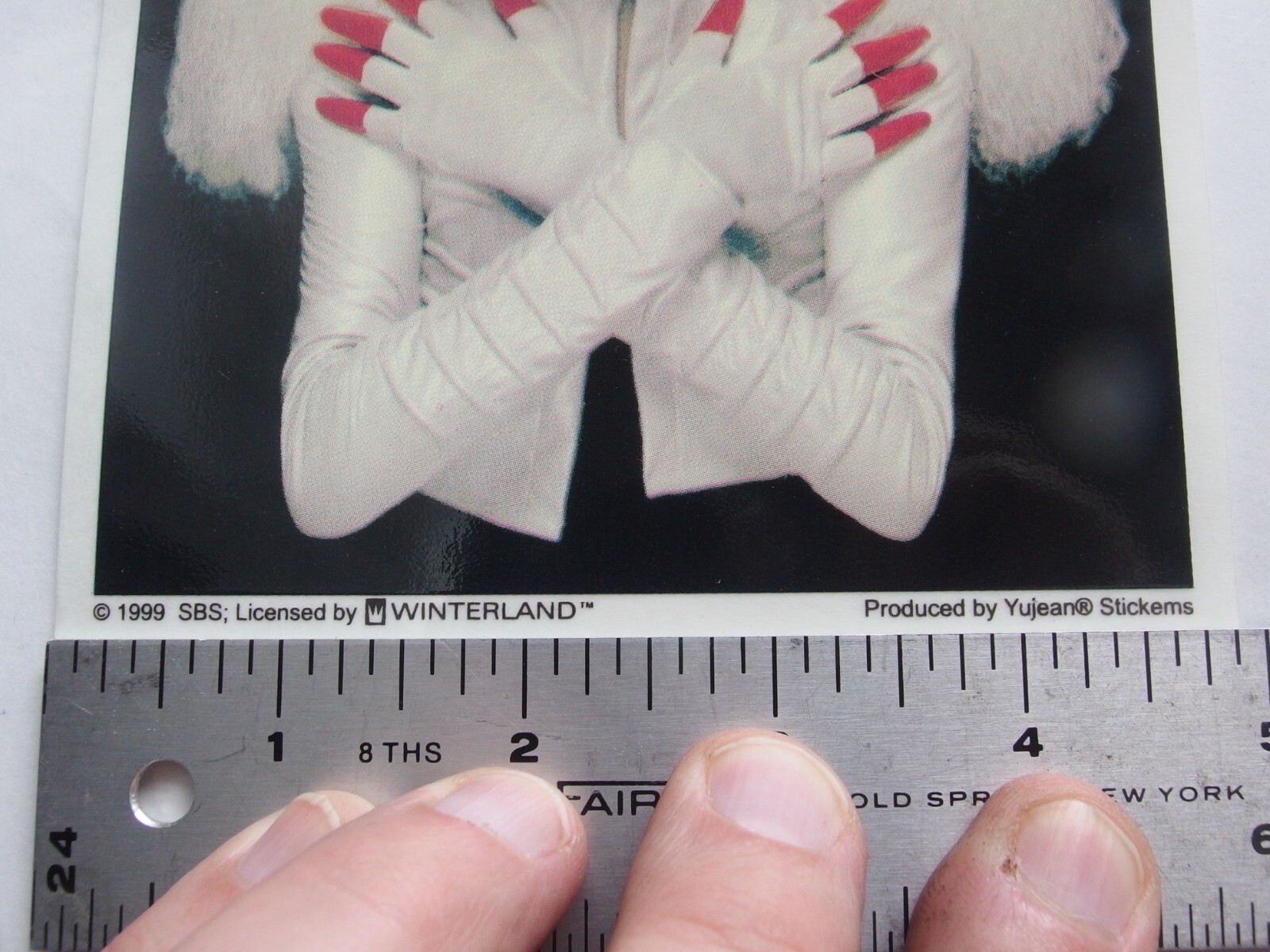 Vintage 1999 Marilyn Manson Rock Is Dead Sticker 4⅞"x5¾" Yujean Winterland Glam