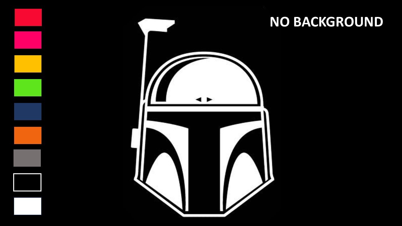 BOBA FETT STAR WARS Decal Stickers for Cars, Windows, Laptop, Tablets Oracal 651