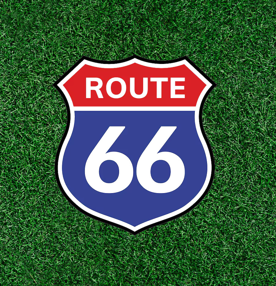 Route 66 sign 100% waterproof vinyl sticker decal- Several sizes available