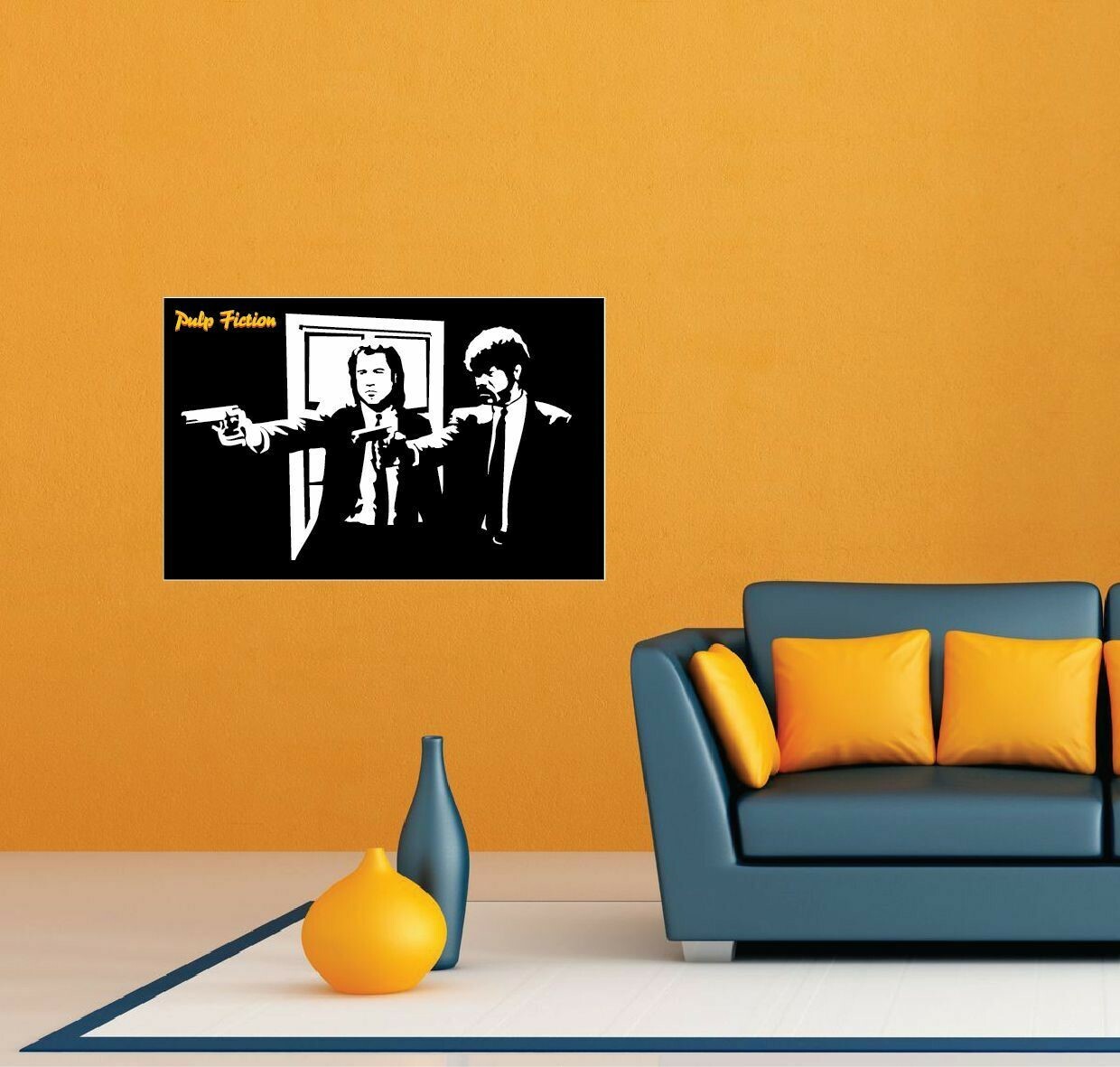 Pulp Fiction Movie Room Wall Garage Decor Sticker Decal 25"X18"