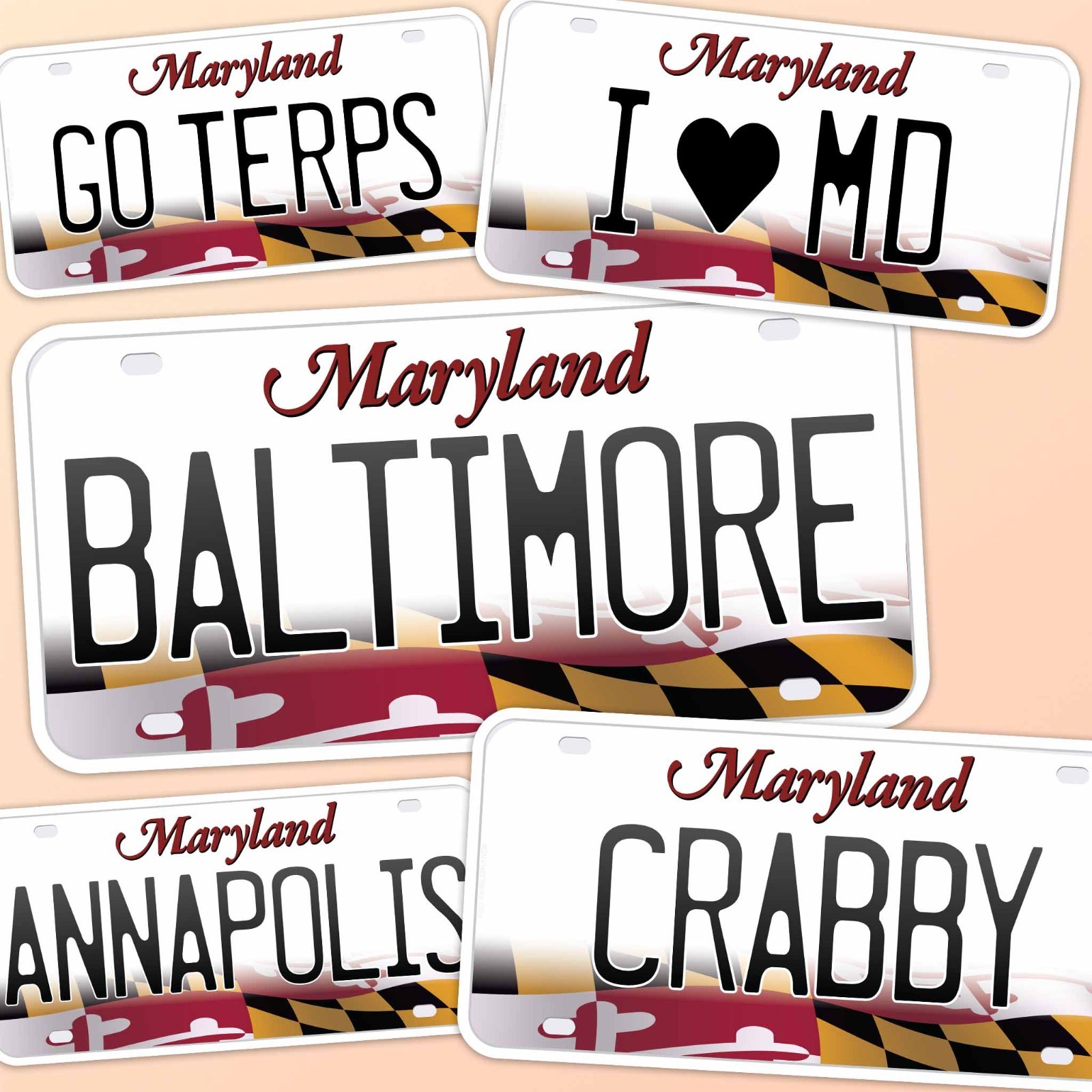 Maryland License Plate Stickers – Choose Your MD Decal