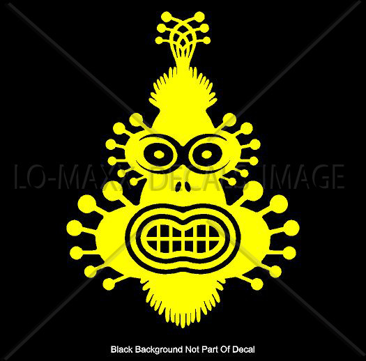 Space Monkey Unique Graphic Design Various Sizes & Colors Die Cut Vinyl Decal