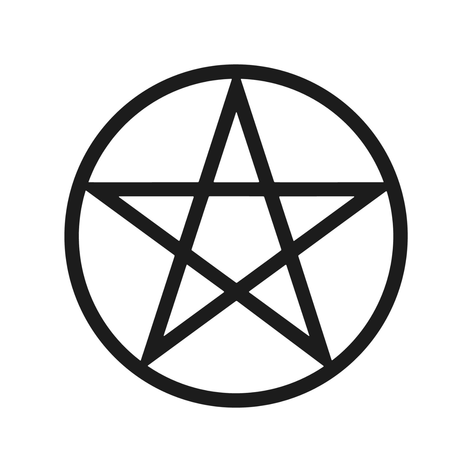 Pentacle Pentagram vinyl decal Nature Pentagram Wican Wicca Pagan Sticker