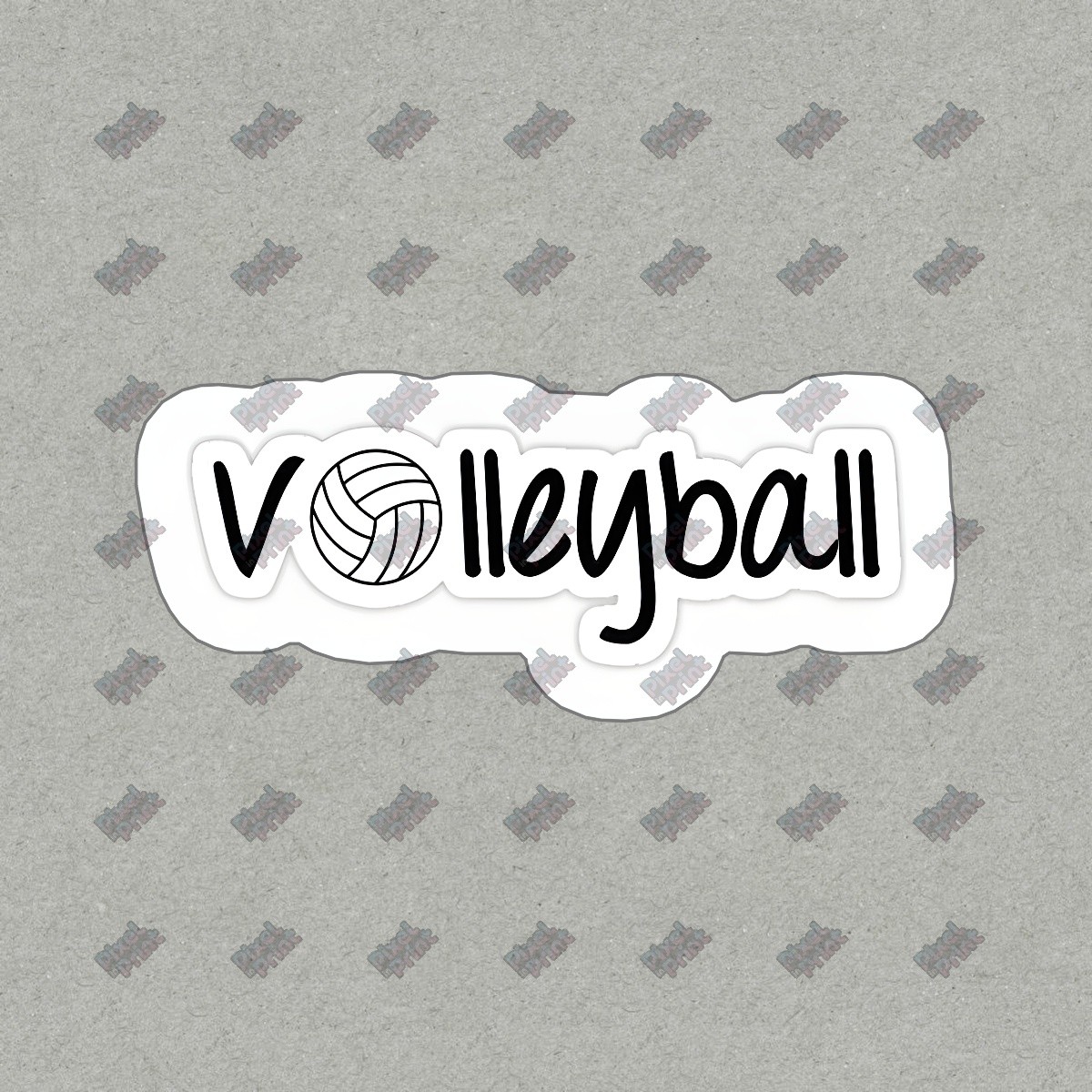 Volleyball Vinyl Sticker Decal Sporty Laptop, Water Bottle, Car #764301