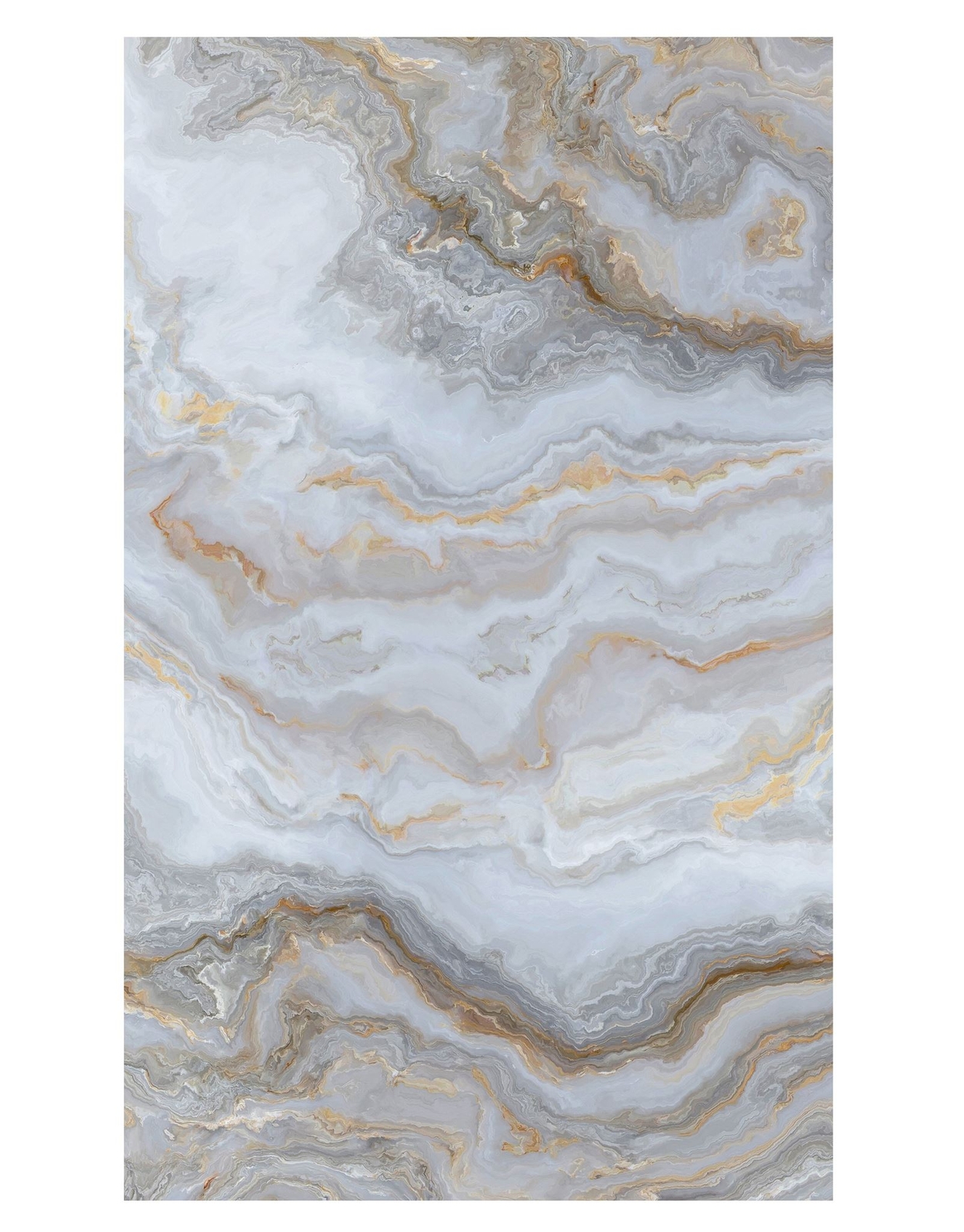White Marble Stone Granite Slate Peel and Stick Wallpaper | Removable Wall Mural