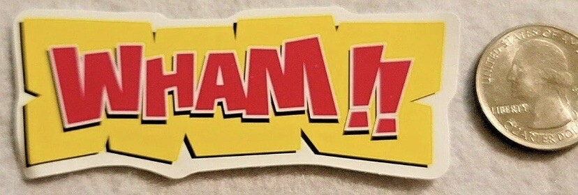 WHAM!! Multicolor Word Awesome Scrapbooking Embellishment Sticker Decal Word Fun