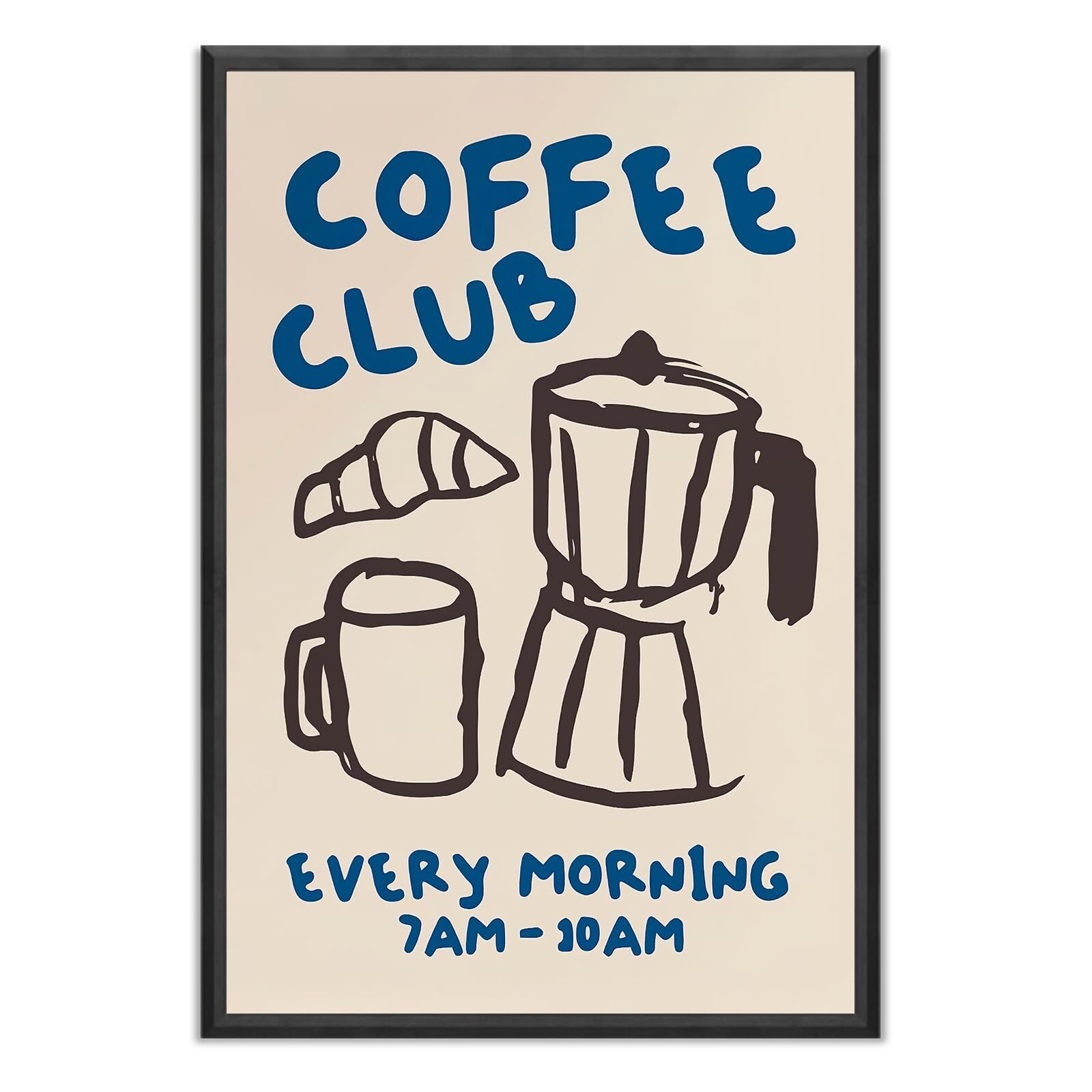 Kitchen Canvas Wall Art – Funky Kitchen Pictures, Vintage Coffee Artwork, Mod…